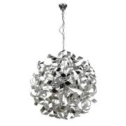 Curls Large 6 Lights Ceiling Pendant Light In Chrome