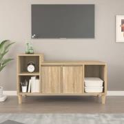 Novato Wooden TV Stand With 2 Doors In Sonoma Oak