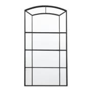 Thurock Window Design Wall Mirror In Black Frame