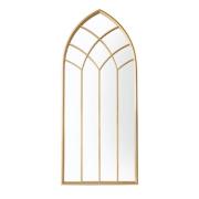 Karla Arc Design Wall Mirror In Gold Frame