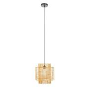 Julia Rattan Overlapping Ceiling Pendant Light In Natural