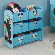 Disney Mickey Mouse Childrens Wooden Storage Cabinet In Blue