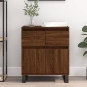 Urbino Wooden Sideboard With 2 Doors 1 Drawer In Brown Oak