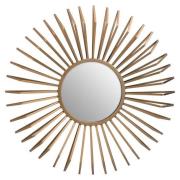 Mainz Sunburst Wall Mirror With Gold Metal Frame