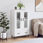 Derby Display Cabinet With 2 Doors 1 Drawer In White