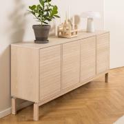 Labasa Sideboard 4 Doors In White Pigmented Oiled Oak