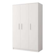 Oxnard Wooden Wardrobe With 3 Doors In Matt White