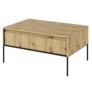 Trier Wooden Coffee Table With 1 Drawer In Artisan Oak