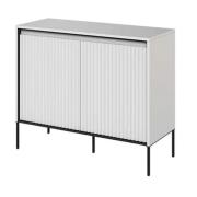 Trier Wooden Sideboard With 2 Doors In Matt White