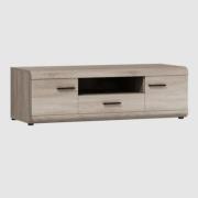 Lecco Wooden TV Stand With 2 Doors 1 Drawer In Sonoma Oak