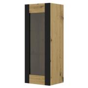 Macon Wooden Display Cabinet Wall 1 Door In Artisan Oak