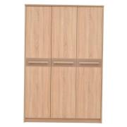 Canton Wooden Wardrobe With 3 Doors In Sonoma Oak