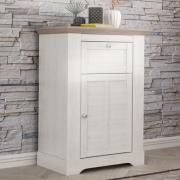 Iloilo Sideboard 1 Door 1 Drawer In Nelson Oak And Snowy Oak