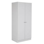 Leon Wooden Wardrobe With 2 Doors In Light Grey