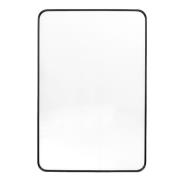 Hasselt Small Wall Mirror In Black Aluminium Frame