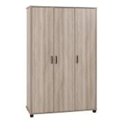 Oxnard Wooden Wardrobe With 3 Doors In Light Oak