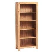 Tivat Mango Wood Open Bookcase Large In Light Mahogany