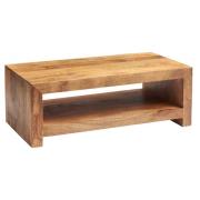 Tivat Mango Wood Coffee Table Large In Light Mahogany