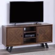 Narva Mindi Wood TV Stand With 2 Doors In Walnut