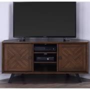 Narva Mindi Wood TV Stand Corner With 2 Doors In Walnut