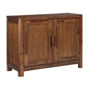 Monza Acacia Wood Sideboard With 2 Doors In Walnut