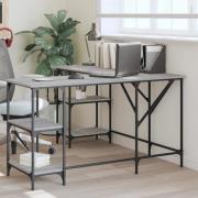 Ampthill Wooden Laptop Desk Corner In Grey Sonoma