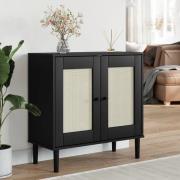 Fenland Wooden Sideboard With 2 Doors In Black