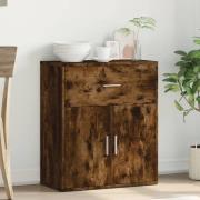 Exeter Wooden Sideboard With 2 Doors 1 Drawers In Smoked Oak