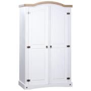 Croydon Wooden Wardrobe With 2 Doors In White And Brown