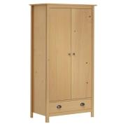 Kendal Wooden Wardrobe With 2 Doors In Brown