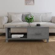 Hull Wooden Coffee Table With 1 Drawer In Dark Grey