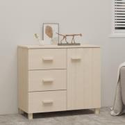 Hull Wooden Sideboard With 1 Door 3 Drawers In Brown