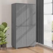 Hull Wooden Wardrobe With 2 Doors In Dark Grey