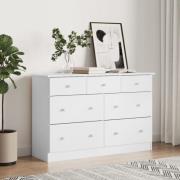 Akron Wooden Chest Of 7 Drawers In White