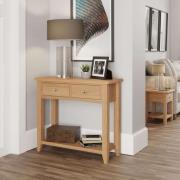 Gilford Wooden Console Table With 2 Drawers In Light Oak