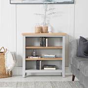 Elkin Wooden Bookcase With 3 Shelves In Oak And Grey