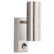 Metro Stainless Steel Outdoor Wall Light In Silver