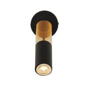 Merrygold Amber Acrylic Wall Light In Matt Black