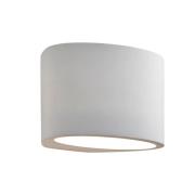 Plaster Circular Shape Wall Light In Gypsum