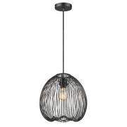 Dollis Metal Pendant Light In Matt Black