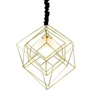 Dalston Metal Pendant Light In Brass