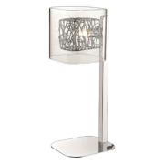 Holland Clear Glass Table Lamp In Chrome