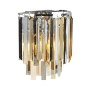 Clarissa 2 Light Crystal Drops Wall Light In Chrome