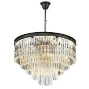 Richmond Hanging Crystal Pendant Light In Black