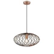 Moorgate Metal Pendant Light Extra Large In Antique Copper