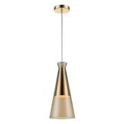 Kentish Champagne Shade Pendant Light In Gold