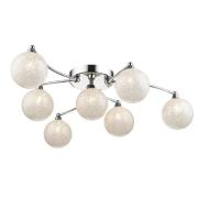 Wimbledon 2 Light Crystal Shade Flush Light In Chrome