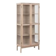 Lacey Wooden Display Cabinet With 2 Doors In White Oak