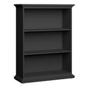 Parayo Wooden Bookcase With 2 Shelves In Matt Grey