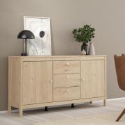 Macron Wooden Sideboard With 2 Doors 3 Drawers In Oak